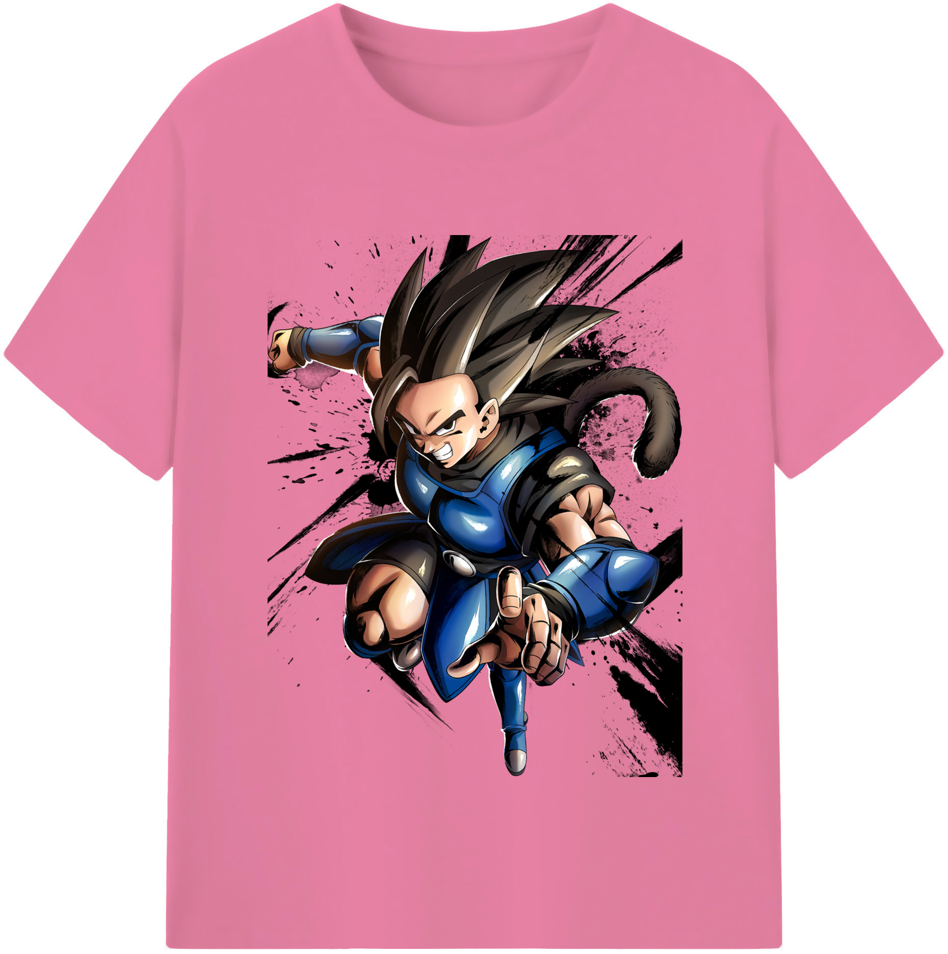 （画像用） ドラゴンボール ベジータ四世（Bejīta Yonsei）DRAGON BALL Vegeta IV 綿100％半袖Tシャツ（フロントプリント）